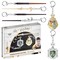 Harry Potter Wand Keychains 6Pk Hogwarts Slytherin Crest Voldemort Severus